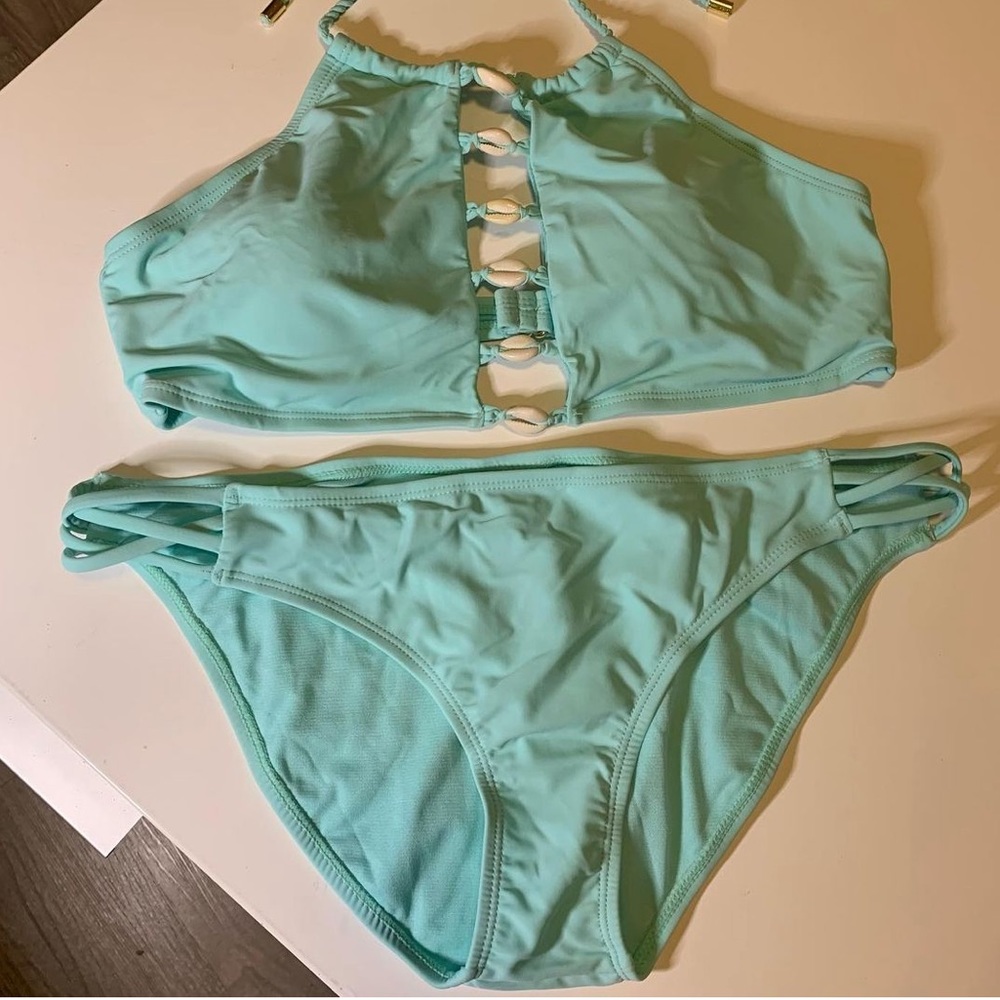 Arizona Jean Bikini Bottom 
XL
turquoise
NWOT